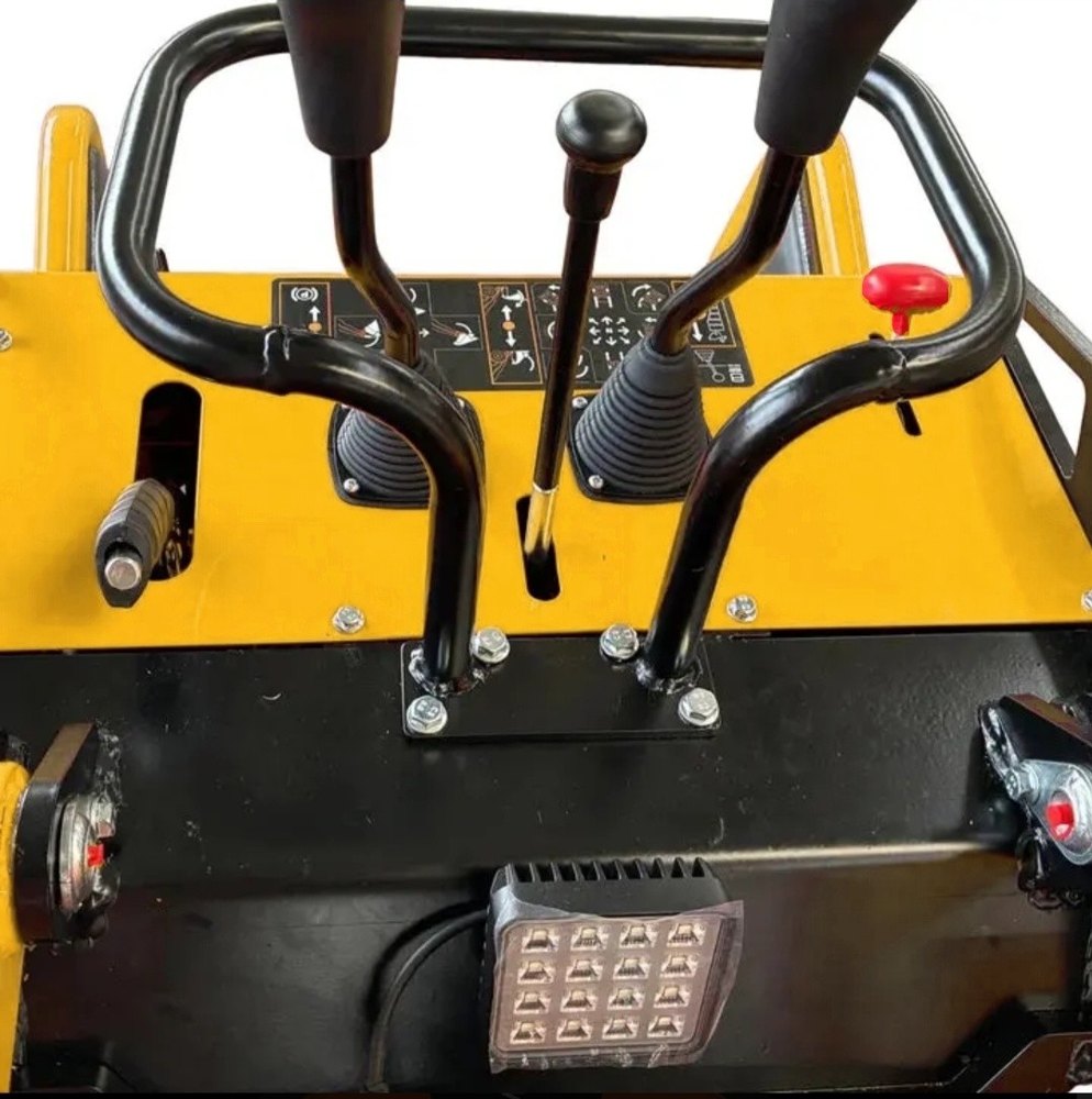 Bullmax stand-on skid steer controls