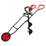 Bullmax Australian Rural & Fencing Equipment - One Person Wheeled Earth Auger Honda Engine