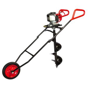 Bullmax Australian Rural & Fencing Equipment - One Person Wheeled Earth Auger Honda Engine