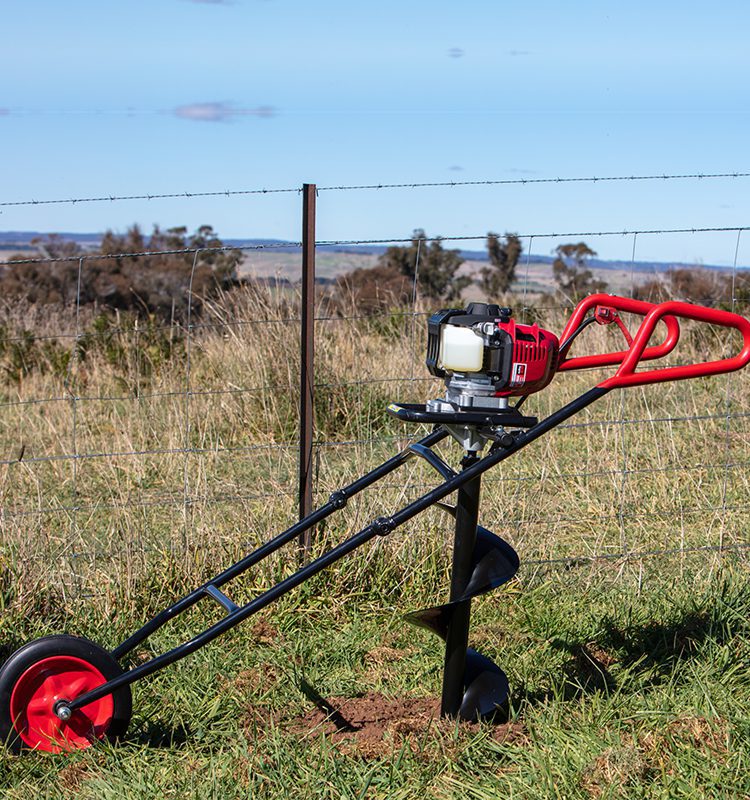 Bullmax Australian Rural & Fencing Equipment - One Man Wheeled Earth Auger